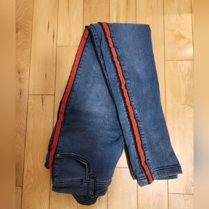 Ribbon detail Skinny jeans